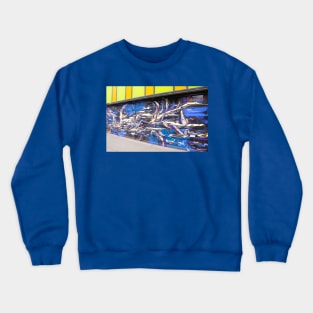 Graffiti art on building, Fitzroy, Melbourne, Australia. Crewneck Sweatshirt